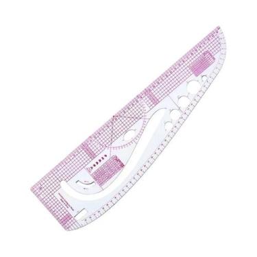 Imagem de Régua De Costura Transparente Em Plástico, Curva Francesa Para Criação