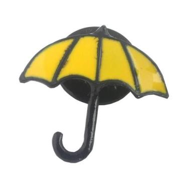 Imagem de Colar De Corrente Com Pingente De Trompa Francesa Azul E Guarda-chuva 