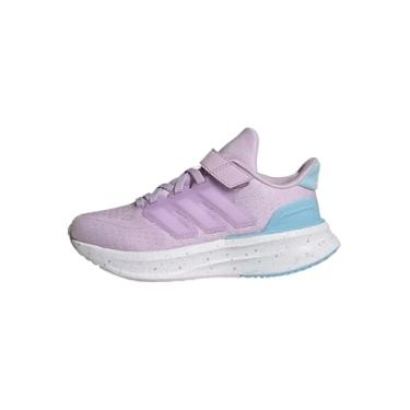 Imagem de adidas Tênis infantil unissex Ultrarun 5 de renda elástica, Ice Lavender/Branco/Clear Sky, 11.5 Little Kid