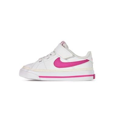 Imagem de Nike Tênis infantil Court Legacy, Branco/fúcsia a laser, 22