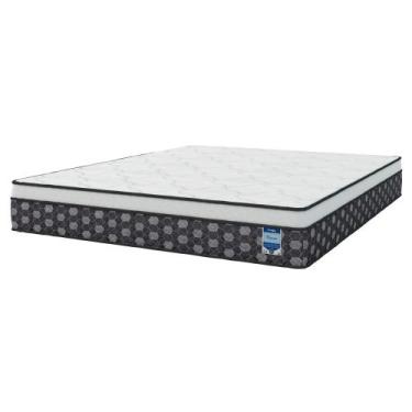 Imagem de Colchão King Molas Ensacadas Euro Pillow Espuma D40 193x203x33 Branco 