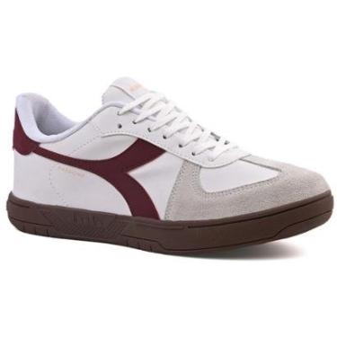 Imagem de Tênis Casual Unissex Diadora Passione Branco e Bordô-Unissex