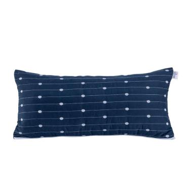 Imagem de Almofada Rolinho com Enchimento Urbany Hipercal 400 Fios 100% Poliéster - Azul Marinho