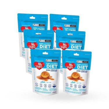 Imagem de Bala My Toffee Leite Diet Zero Lactose 6 Unidades 52g