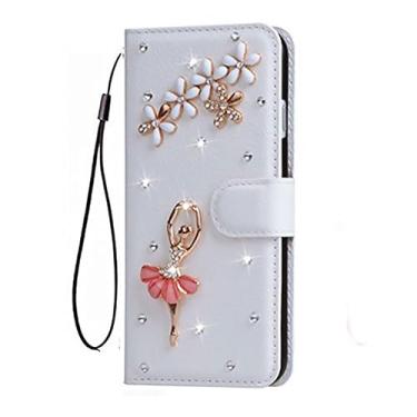 Imagem de XZDWH Capa para Samsung Galaxy A57 5G, capa protetora de couro brilhante com ranhuras para celular [suporte] [compartimentos para cartões] [fecho magnético] capa de telefone para Samsung Galaxy A57 5G