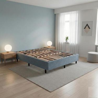 Imagem de Base de Cama Box Na caixa Queen 156x197 Desmontável e Prática - Tuia M