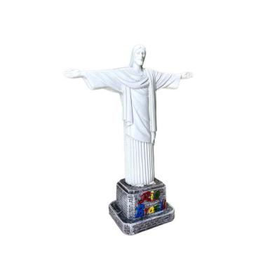 Imagem de Enfeite Decoração Escultura Cristo Redentor 20cm Lembrança Rio de Jane