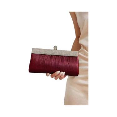 Imagem de Bolsa De Festa Elegante Com Strass Brilhante Para Mulheres, Clutch Fas