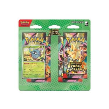 Imagem de Tcg Pokemon Blister Quadruplo Mega Evolução Heróis Excelsos Tangela - 