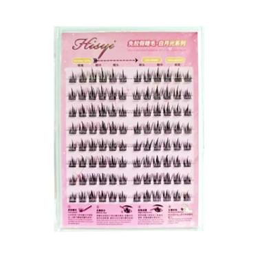 Imagem de Cílios Postiços Autoadesivos Com Aparência Natural, 8 Fileiras, Sem Co