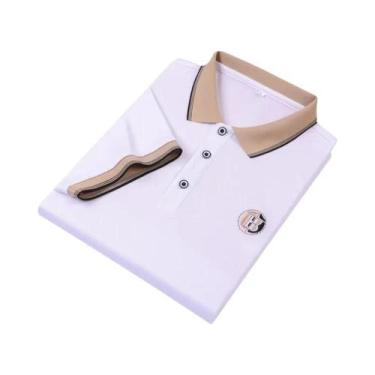 Imagem de Camisa polo masculina de manga curta com camisa polo bordada - NONE, B