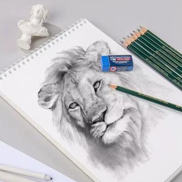 Imagem de Lápis Grafite Profissional Faber-Castell 9000 8B - Sombreamento Escuro