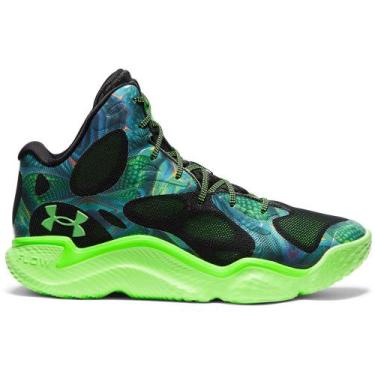 Imagem de Tênis de Basquete Under Armour Curry Spawn Flotro, Verde, 40