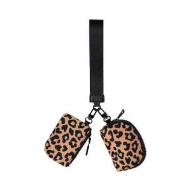 Imagem de Carteira Mini Feminina Com Zíper E Chaveiro 2 Peças, Porta-Moedas Port