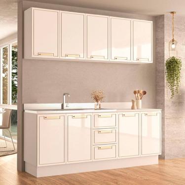 Imagem de Cozinha Modulada 4 Pecas sem Pia e Rodape Amara Politorno
