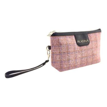 Imagem de Necessaire Organizadora Mala Viagem Maquiagem Bolsa Higiene - Platina,