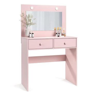 Imagem de Penteadeira Camarim Maia sem Banqueta - Luapa Móveis, Rosê