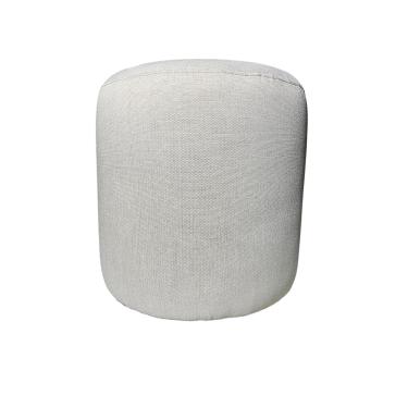 Imagem de Puff Redondo Não é Segredo Linho Cru Pé Fixo 40x45 NSPR10L-F