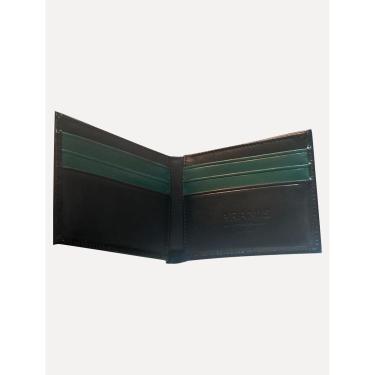 Imagem de Carteira Aramis Masculina Couro Horizontal Grid Preto-Masculino