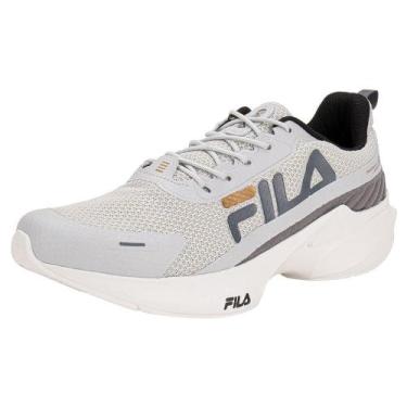 Imagem de Tênis masculino progress lite fila f01tr00044, Cinza, Laranja, 38