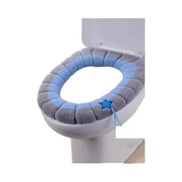 Imagem de Capa De Assento Sanitário De Malha Grossa Lavável Portátil Universal T