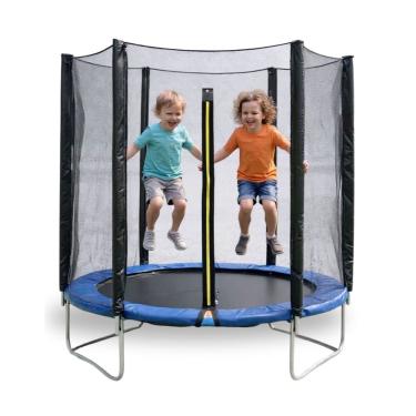 Imagem de Cama Elastica Circualr Infantil 180Cm Azul Aço Galvanizado