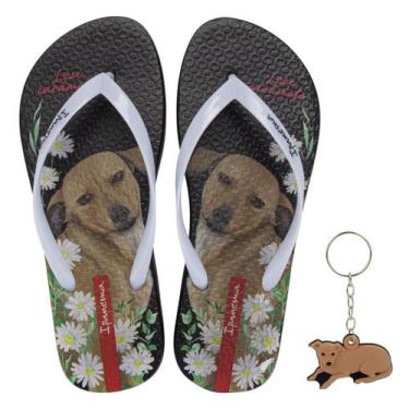 Imagem de Chinelo De Dedo Infantil Menina Ipanema Kids My Pets, Preto, Branco, 3