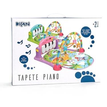 Imagem de Tapete de Atividades com Piano Musical Rosa - Dican