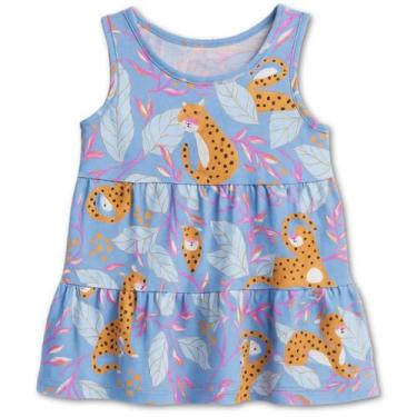 Imagem de Vestido Bebê Malwee Kids Infantil Algodão Menina Esporte Verão, Azul c
