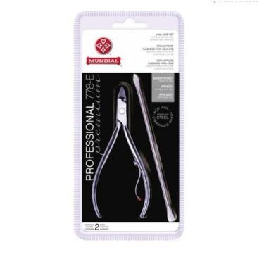 Imagem de Alicate cuticula 778-e com espatula professional premium inox - mundia