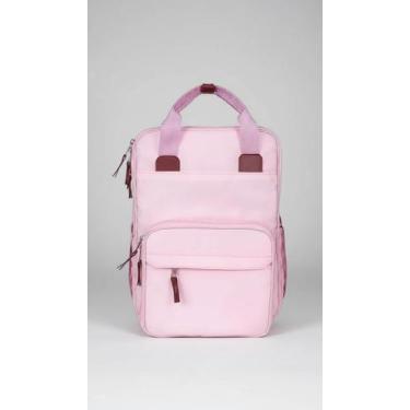 Imagem de Mochila Maternidade Com Trocador Rosa 2 Peças - Congratulations Store
