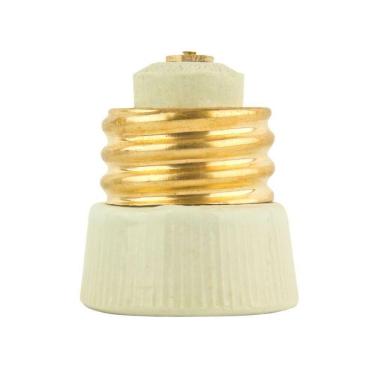 Imagem de Soquete Adaptador Redução Rosca E-40 para E-27 Conversor de Base 220V Branco Rohdina