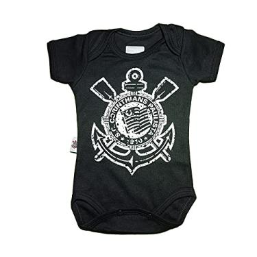 Imagem de Body Bebê Futebol Escudo Do Clube Unissex Lindo Oficial Cor:Corinthians;Tamanho:3-6 Meses