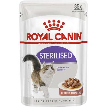 Imagem de Ração Royal Canin Sachê Feline Sterilised para Gatos Castrados - 85 g