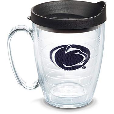 Imagem de Tervis Feito nos EUA Copo isolado Penn State University Nittany Lions mantém bebidas frias e quentes, caneca de 473 ml, logotipo principal