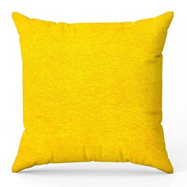 Imagem de Capa de almofada Jacquard liso amarelo 40 x 40