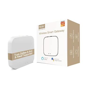 Imagem de MOES Gateway de casa inteligente multimodo ZigBee WiFi Bluetooth Mesh Hub funciona com o aplicativo Tuya Smart Life Inteligente Home Hub Controle de voz via Alexa, Google Home