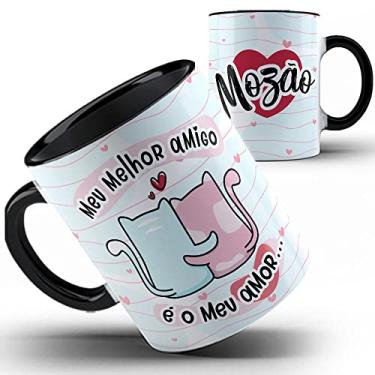 Imagem de Caneca preta meu amor melhor amigo