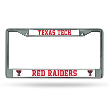Imagem de NCAA Rico Industries Moldura para placa de licença cromada, Texas Tech Red Raiders, 15,24 x 31,14 cm