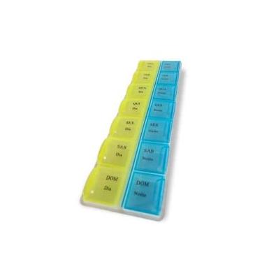 Imagem de Porta Comprimidos de Plastico 14 Compartimentos