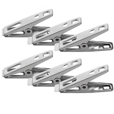 Imagem de Mimo Style Jogo de 6 Prendedores de Embalagens Midi em Inox, Mantém os Alimentos Frescos Por Mais Tempo, Impede a Entrada de Ar, Pode Ser Usado Também Em Lavanderias, Produto Fácil de Transportar