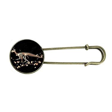 Imagem de Miniatura Dinossauro Ossos de Osso Retrô Metal Broche Clipe Joias