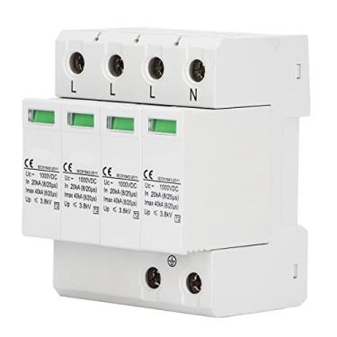 Imagem de Disjuntor Miniatura DC 1000V 40KA, Protetor contra Surtos, Dispositivo de Proteção para de Energia Fotovoltaica Branco (4P)