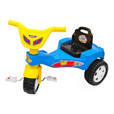 Triciclo Motoca Infantil Menino Policial Azul - Kepler