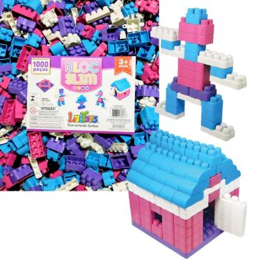 Blocos de montar LucToys Bloc Slim Bag 1000 peças em sacola