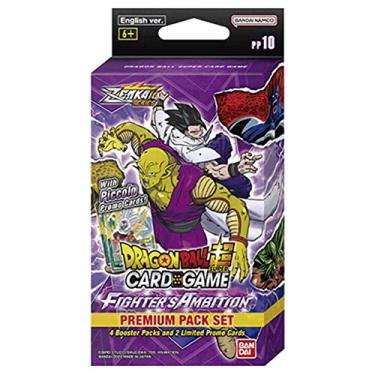 Imagem de BANDAI NAMCO Entertainment Dragon Ball Super Trading Card Game Fighter's Ambition Premium Pack Set PP10 [4 Booster Packs + 2 Exclusive Promo Cards]