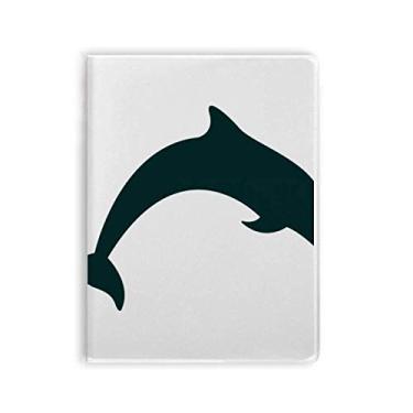 Imagem de Blue Ocean Docile Jump Dolphin Caderno de capa macia Diário