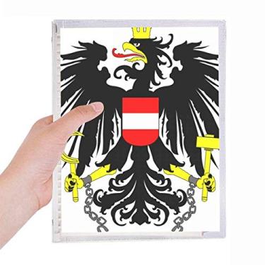 Imagem de Caderno nacional da Áustria com emblema de folhas soltas diário recarregável
