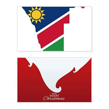 Imagem de Mapa da África da República da Namíbia, feriado, feriado, cartão de felicitações, mensagem de Natal