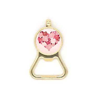 Imagem de Chaveiro de aço inoxidável com rosas em formato de coração para dia dos namorados